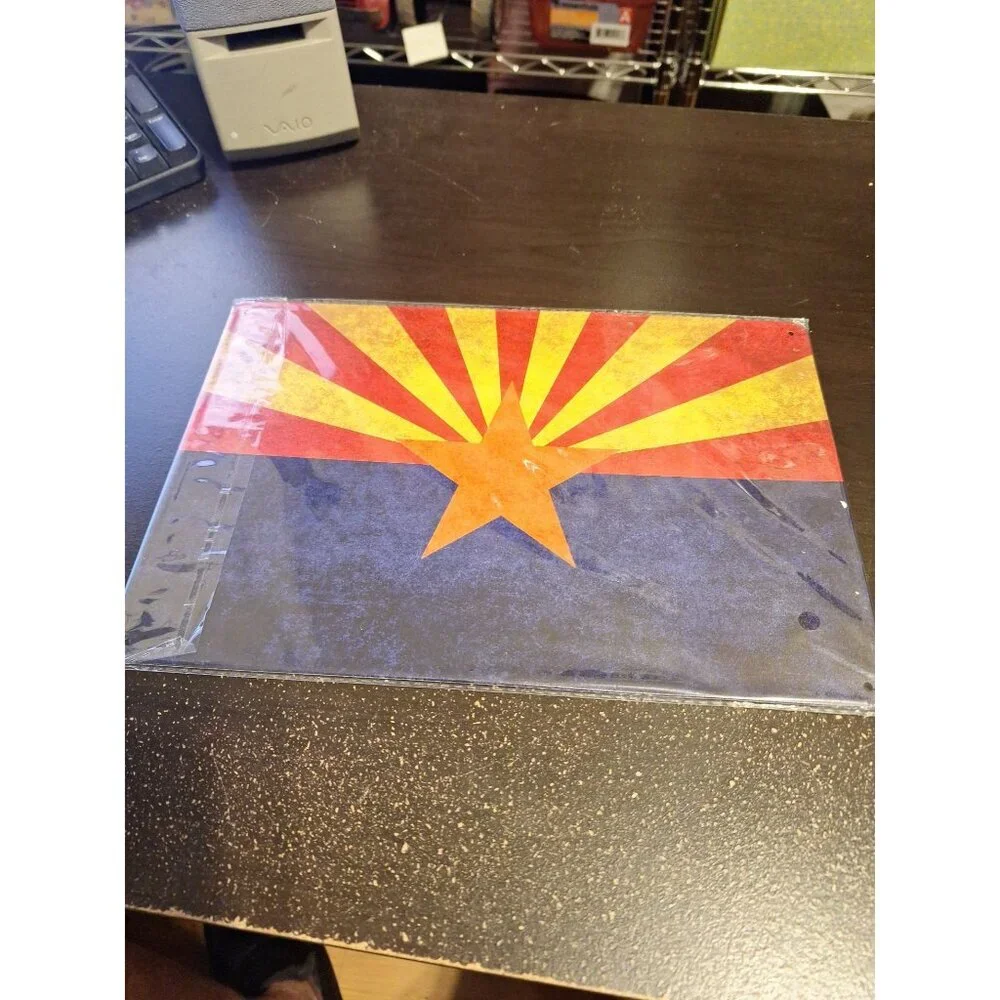 Arizona State Flag Metal Tin Sign 8